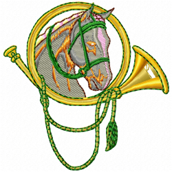 Horses Embroidery Design 6 Horses Embroidery Design 6